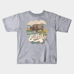 Buffalo Brewing Co. Beer Retro Defunct Breweriana Kids T-Shirt